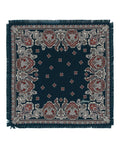Brioni Mens Paisley Print Silk Pocket Square