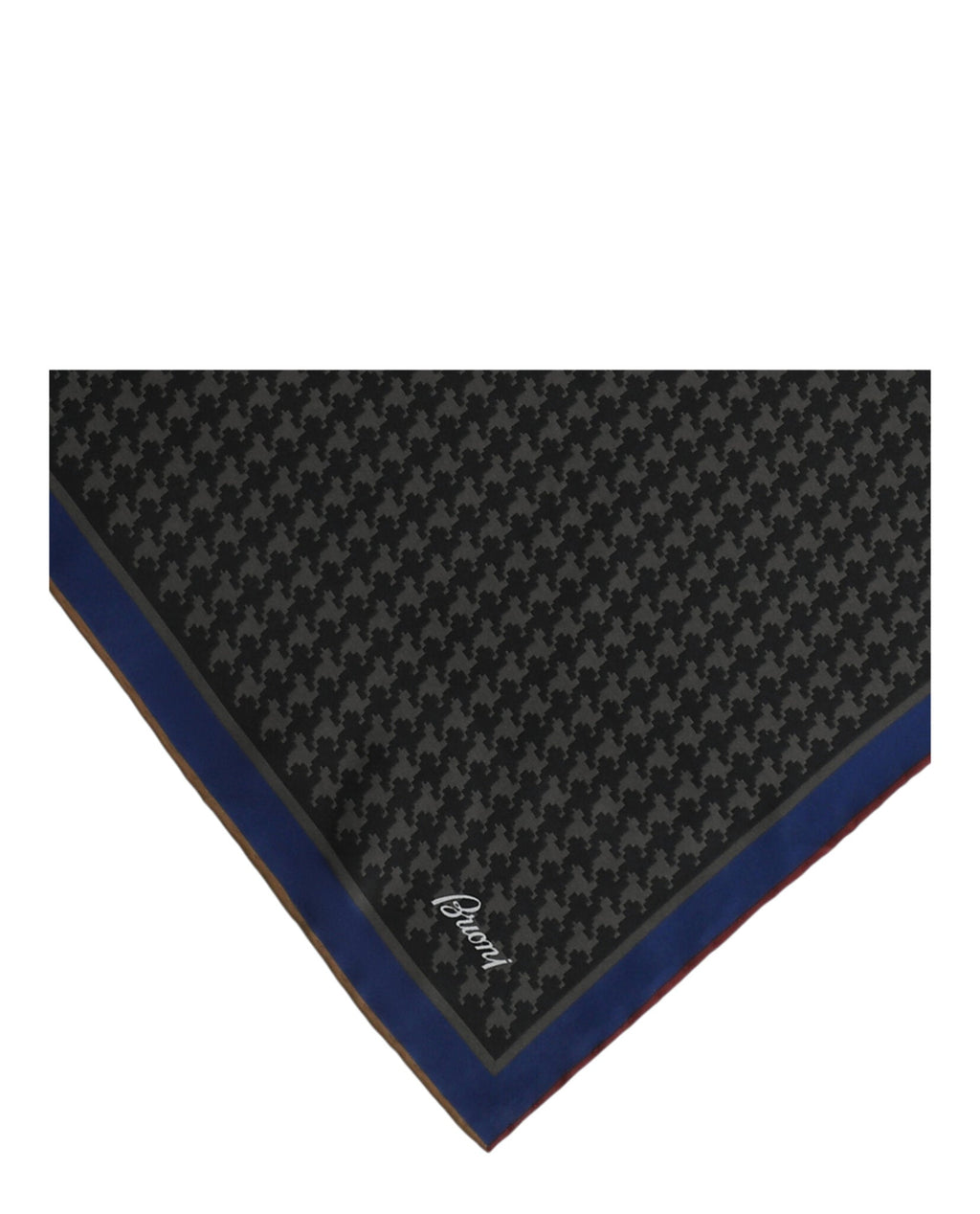Brioni Mens Houndstooth Pocket Square