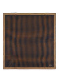 Brioni Mens Houndstooth Pocket Square