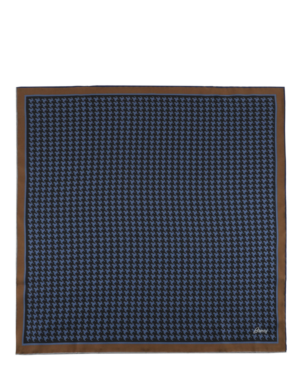 Brioni Mens Houndstooth Pocket Square