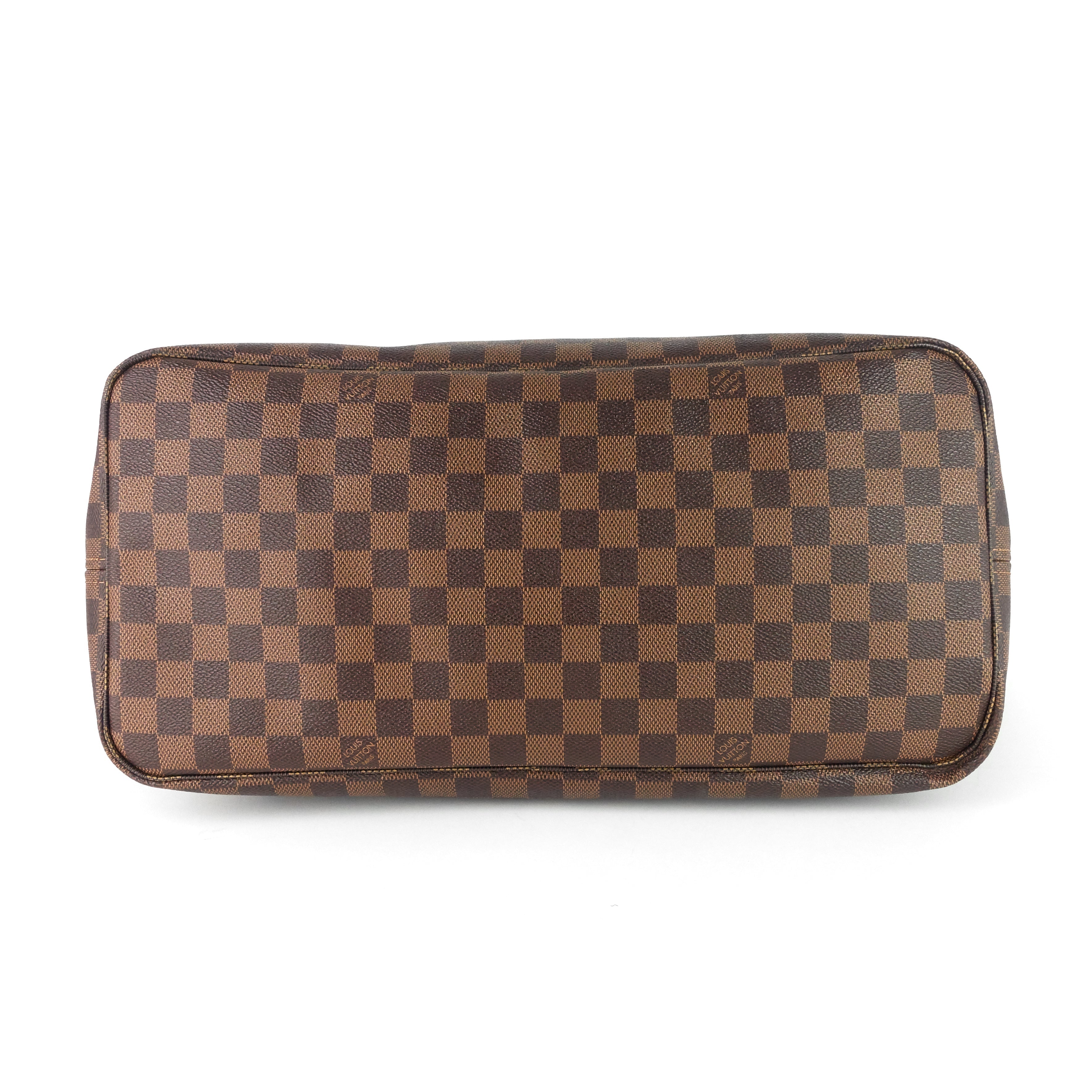 Louis Vuitto Neverfull GM with Pouch Damier Ebene Tote Bag