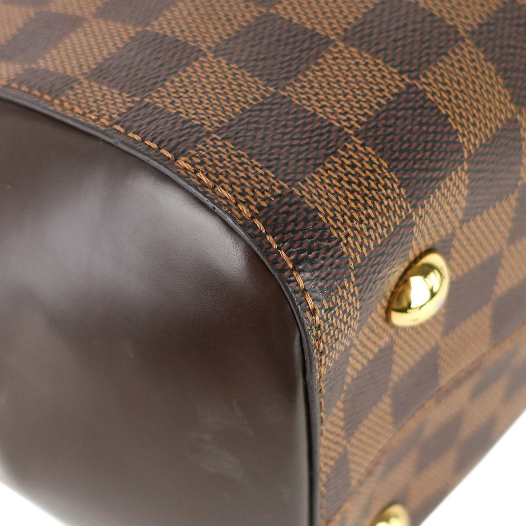 Louis Vuitto Rivoli MM Damier Ebene Canvas Tote Bag