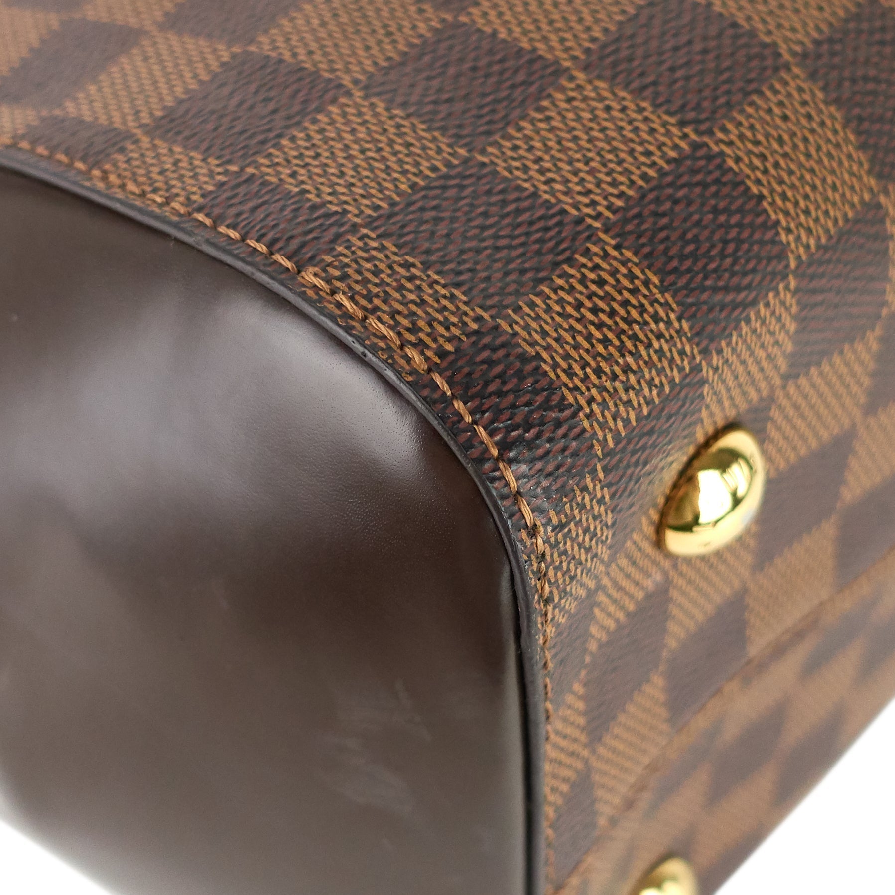 Louis Vuitto Rivoli MM Damier Ebene Canvas Tote Bag