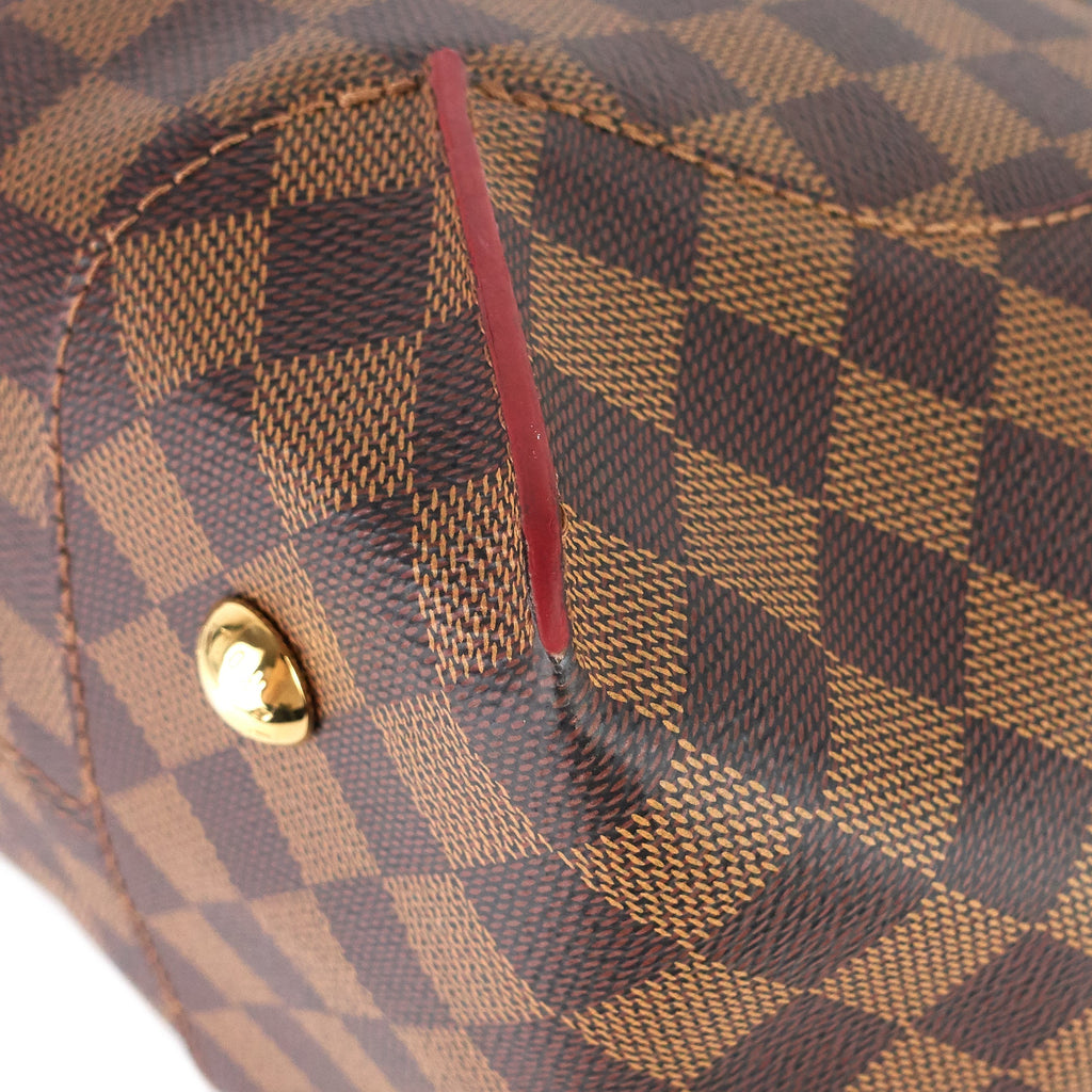 Louis Vuitto Caissa MM Damier Ebene Canvas Tote Bag