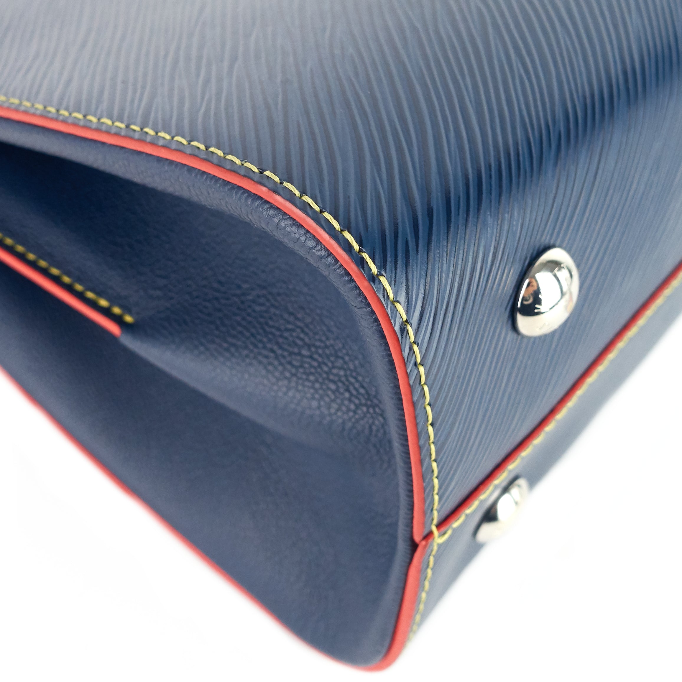 Louis Vuitto Twist Blue Epi Leather Tote Bag