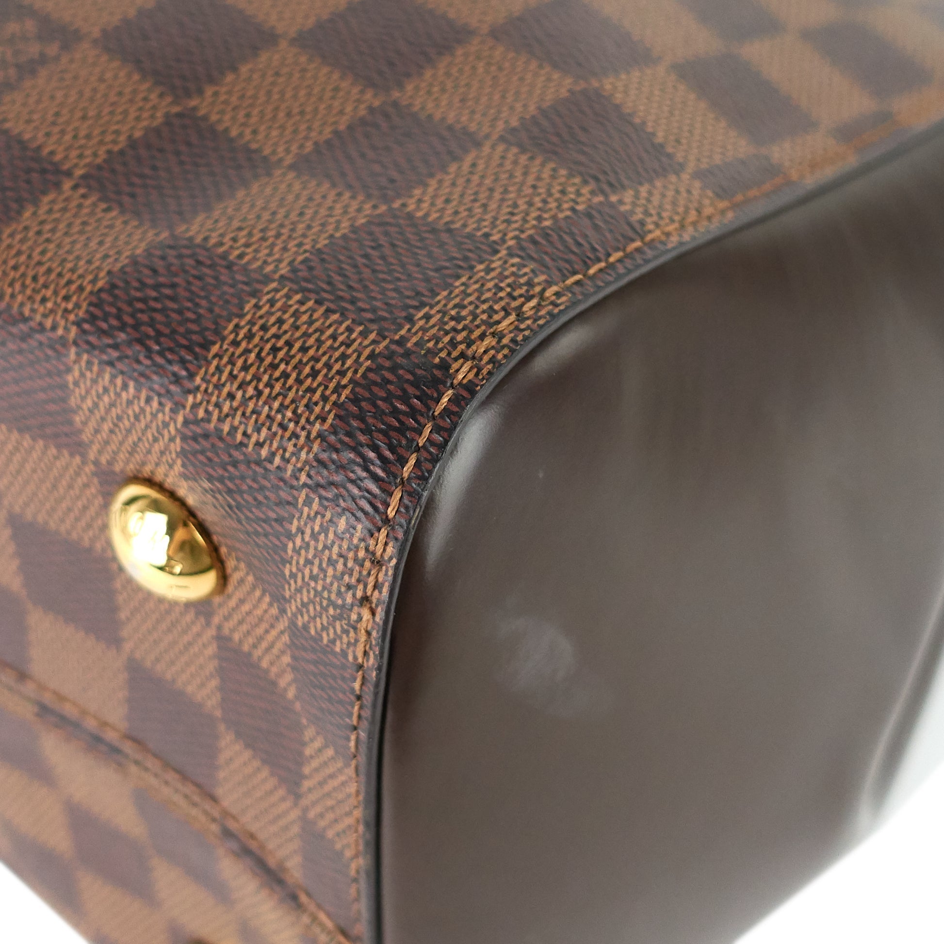 Louis Vuitto Rivoli MM Damier Ebene Canvas Tote Bag