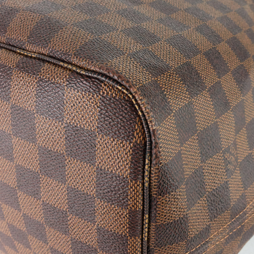Louis Vuitto Neverfull GM with Pouch Damier Ebene Tote Bag