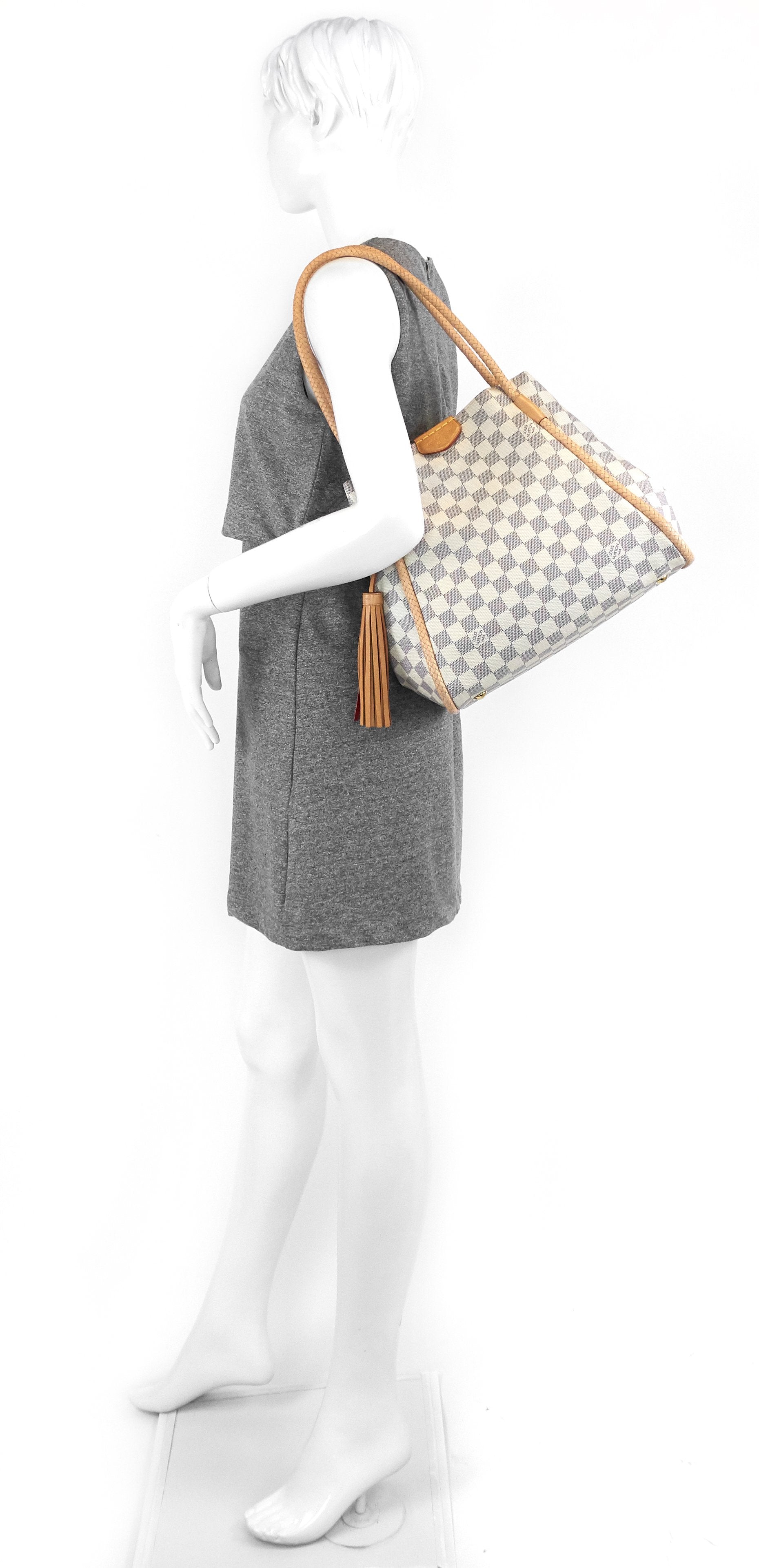 Louis Vuitto Propriano Damier Azur Canvas Tote Bag