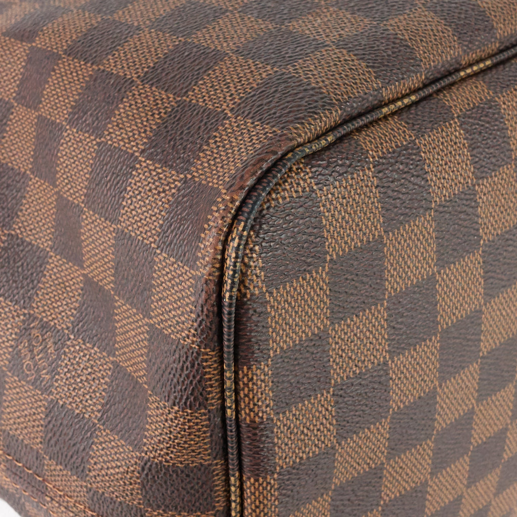 Louis Vuitto Neverfull GM with Pouch Damier Ebene Tote Bag