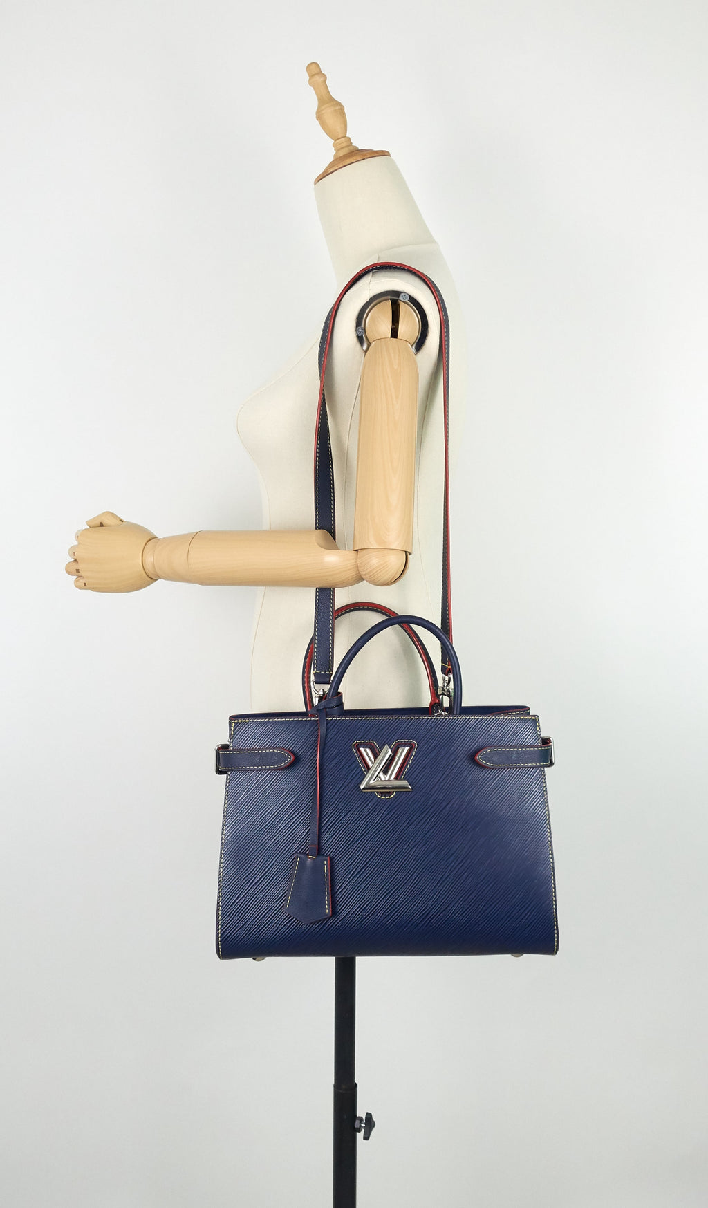 Louis Vuitto Twist Blue Epi Leather Tote Bag