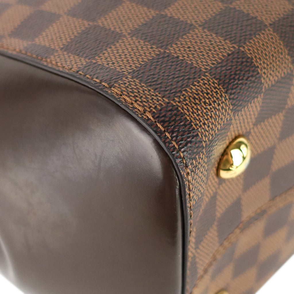 Louis Vuitto Rivoli MM Damier Ebene Canvas Tote Bag