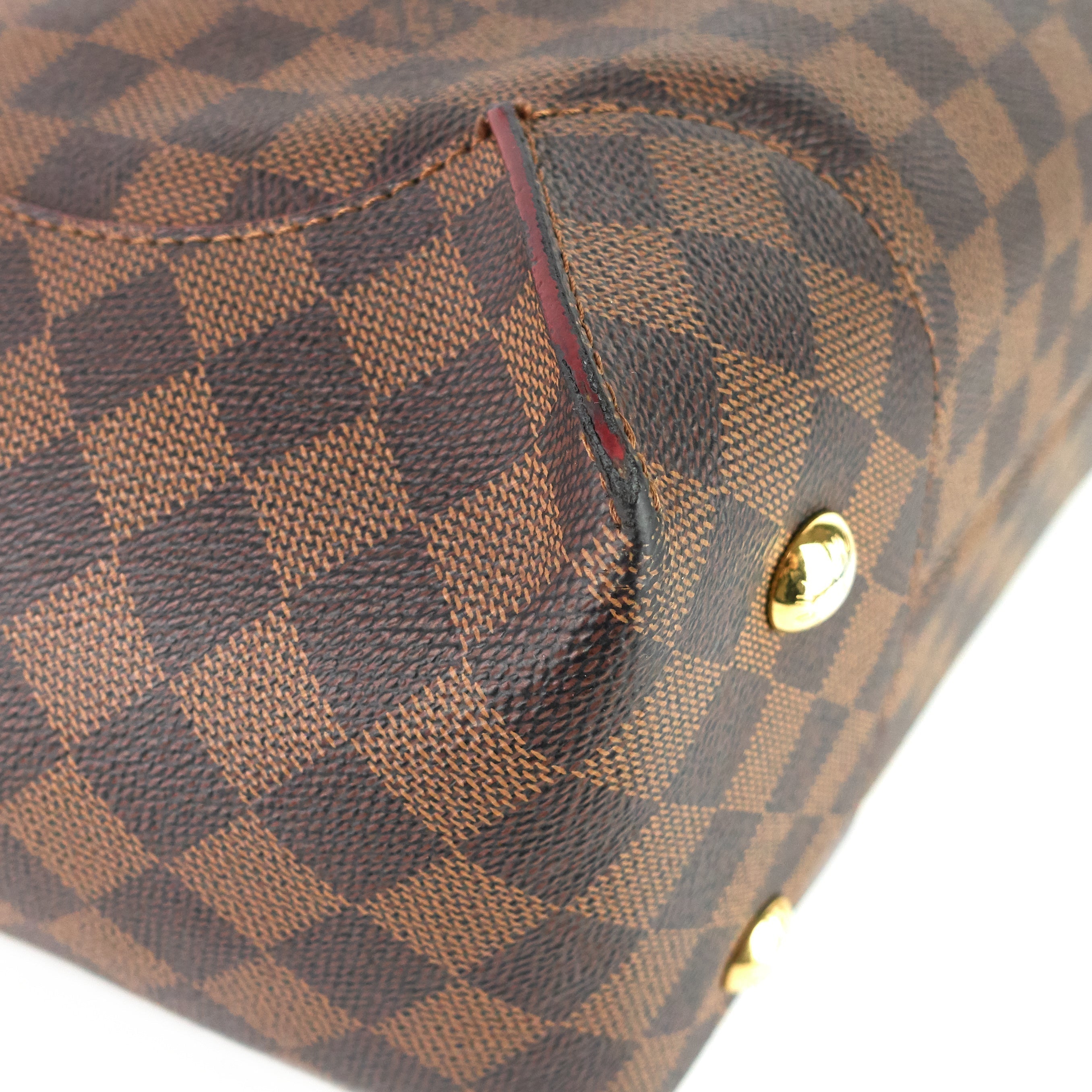Louis Vuitto Caissa Damier Ebene Canvas Tote Bag