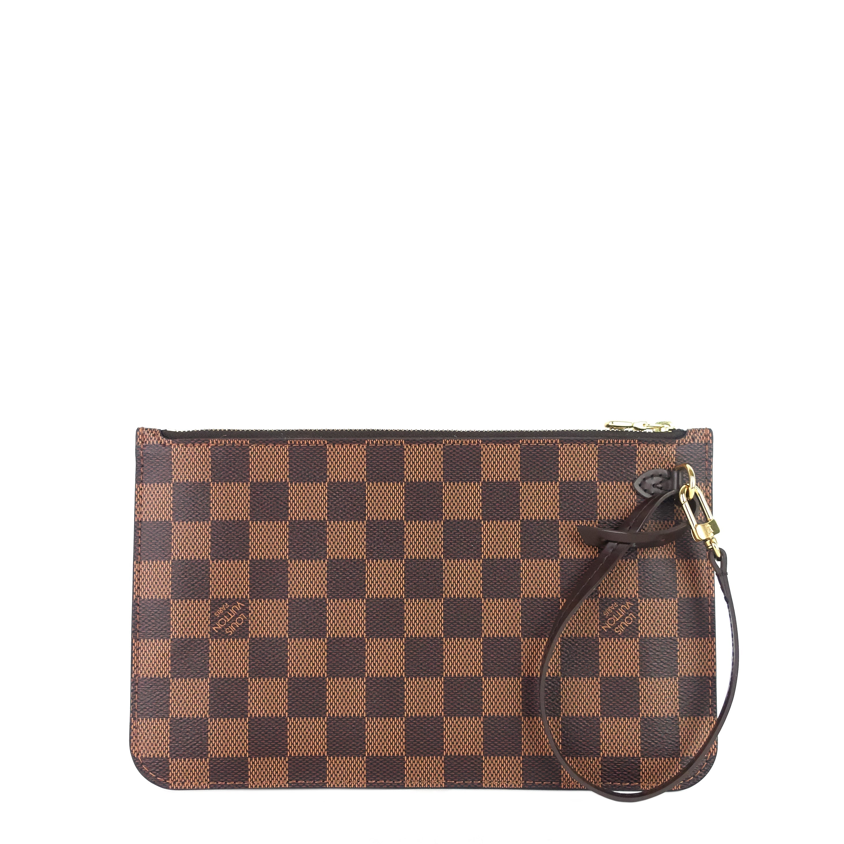 Louis Vuitto Neverfull MM with Pouch Damier Ebene Canvas Tote Bag