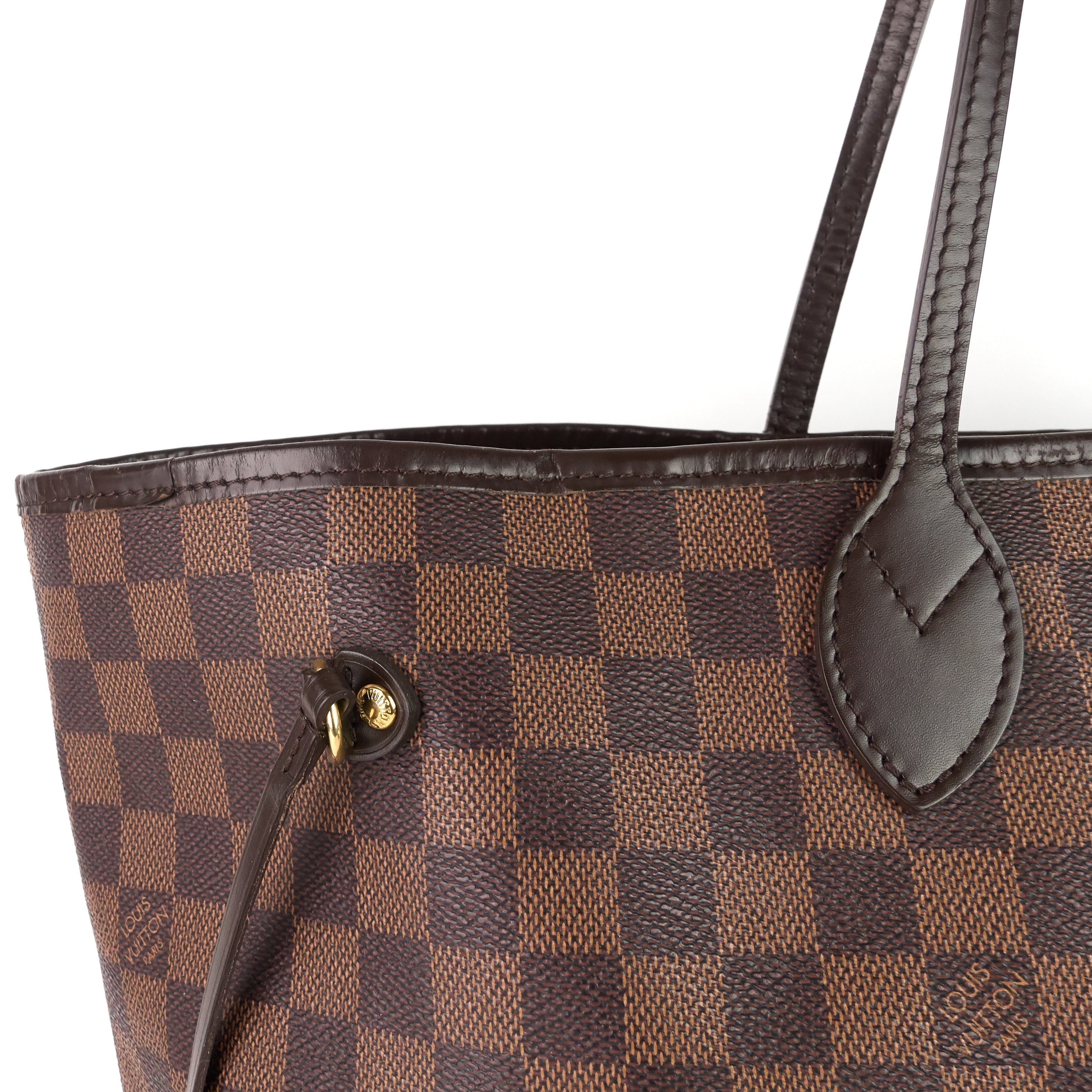 Louis Vuitto Neverfull GM Damier Ebene Canvas Tote Bag