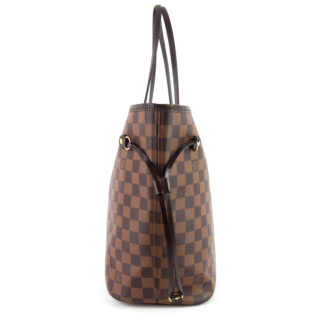 Louis Vuitto Neverfull MM Damier Ebene Tote Bag