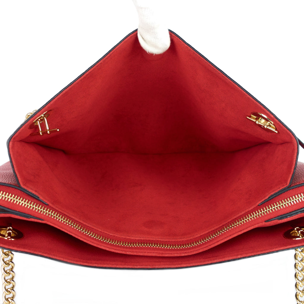 Louis Vuitto Surène MM Monogram Canvas and Calfskin Leather Tote Bag