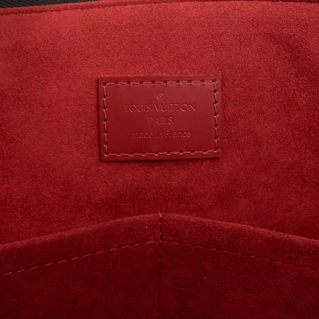 Louis Vuitto Caissa MM Damier Ebene Canvas Tote Bag