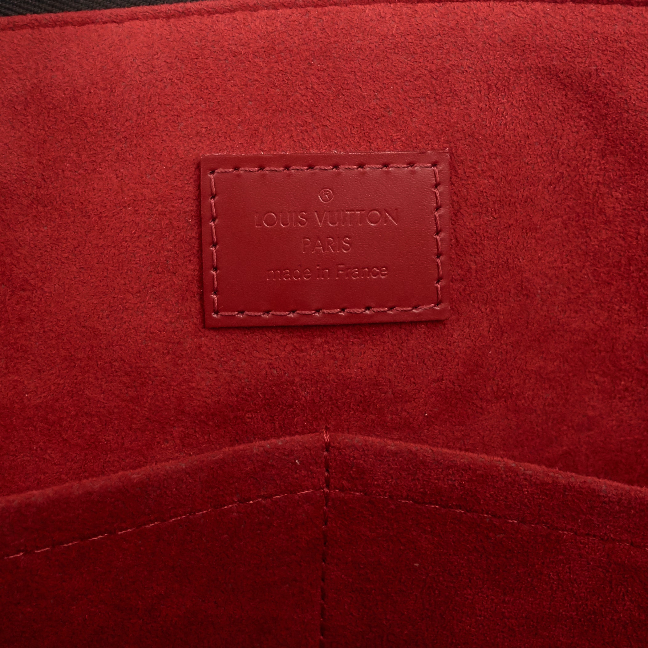 Louis Vuitto Caissa MM Damier Ebene Canvas Tote Bag