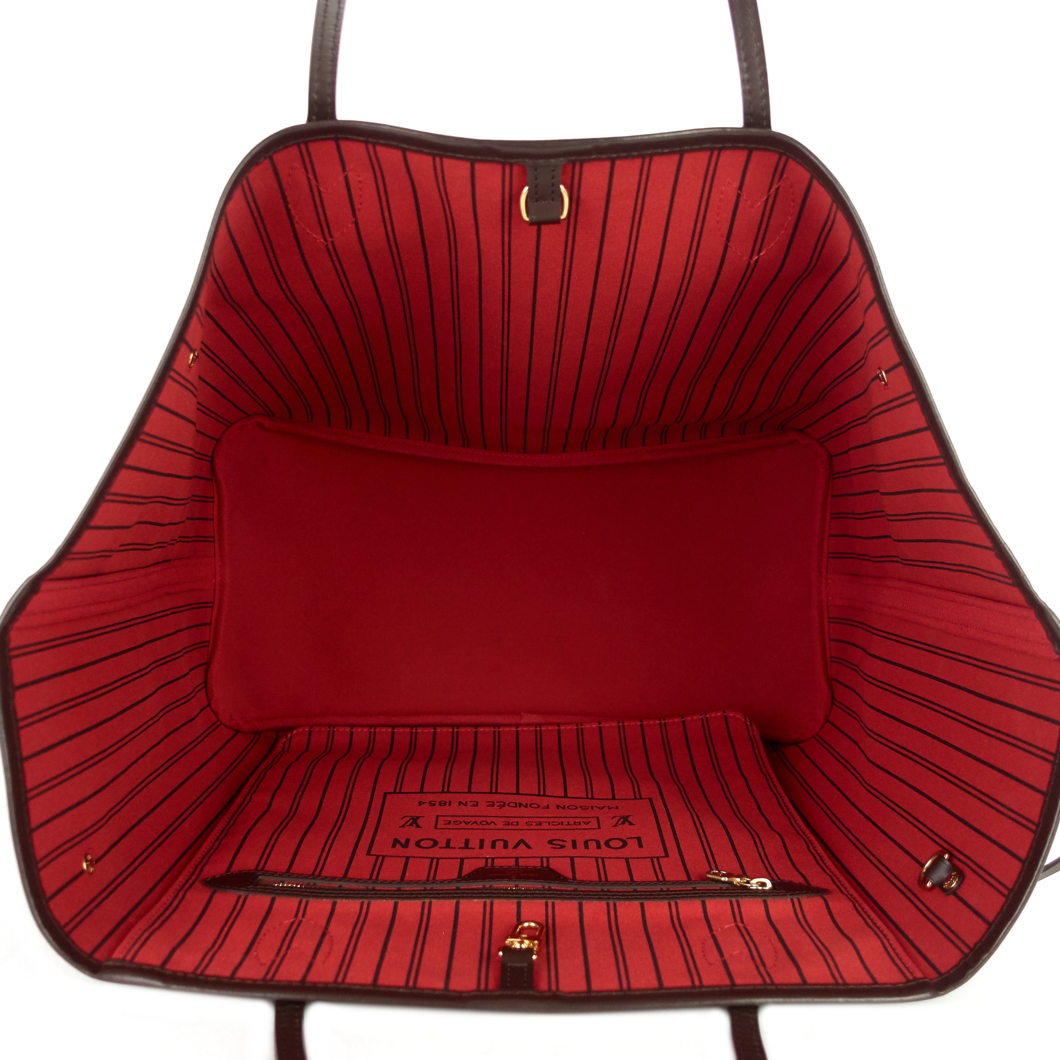 Louis Vuitto Neverfull GM Damier Ebene Canvas Tote Bag