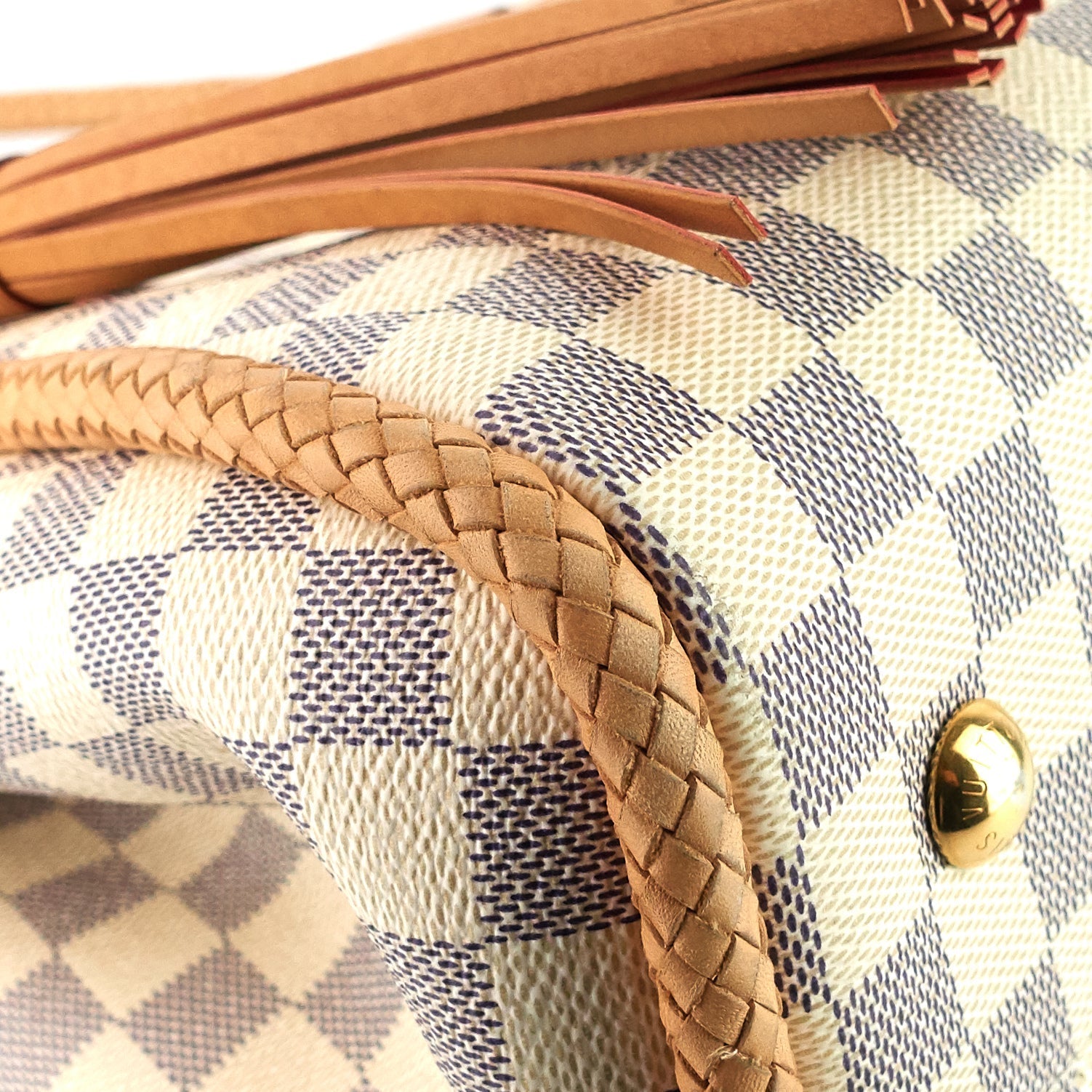 Louis Vuitto Propriano Damier Azur Canvas Tote Bag