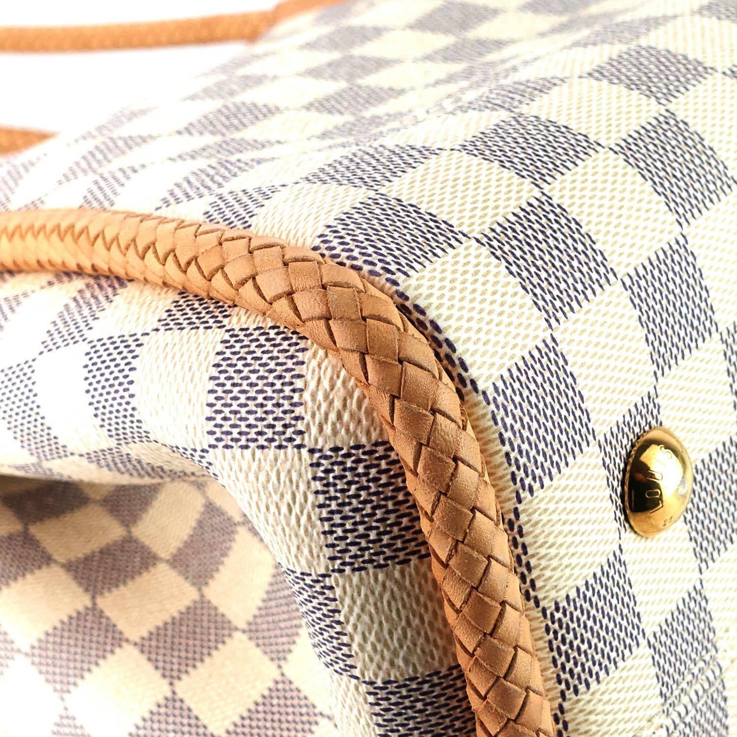 Louis Vuitto Propriano Damier Azur Canvas Tote Bag
