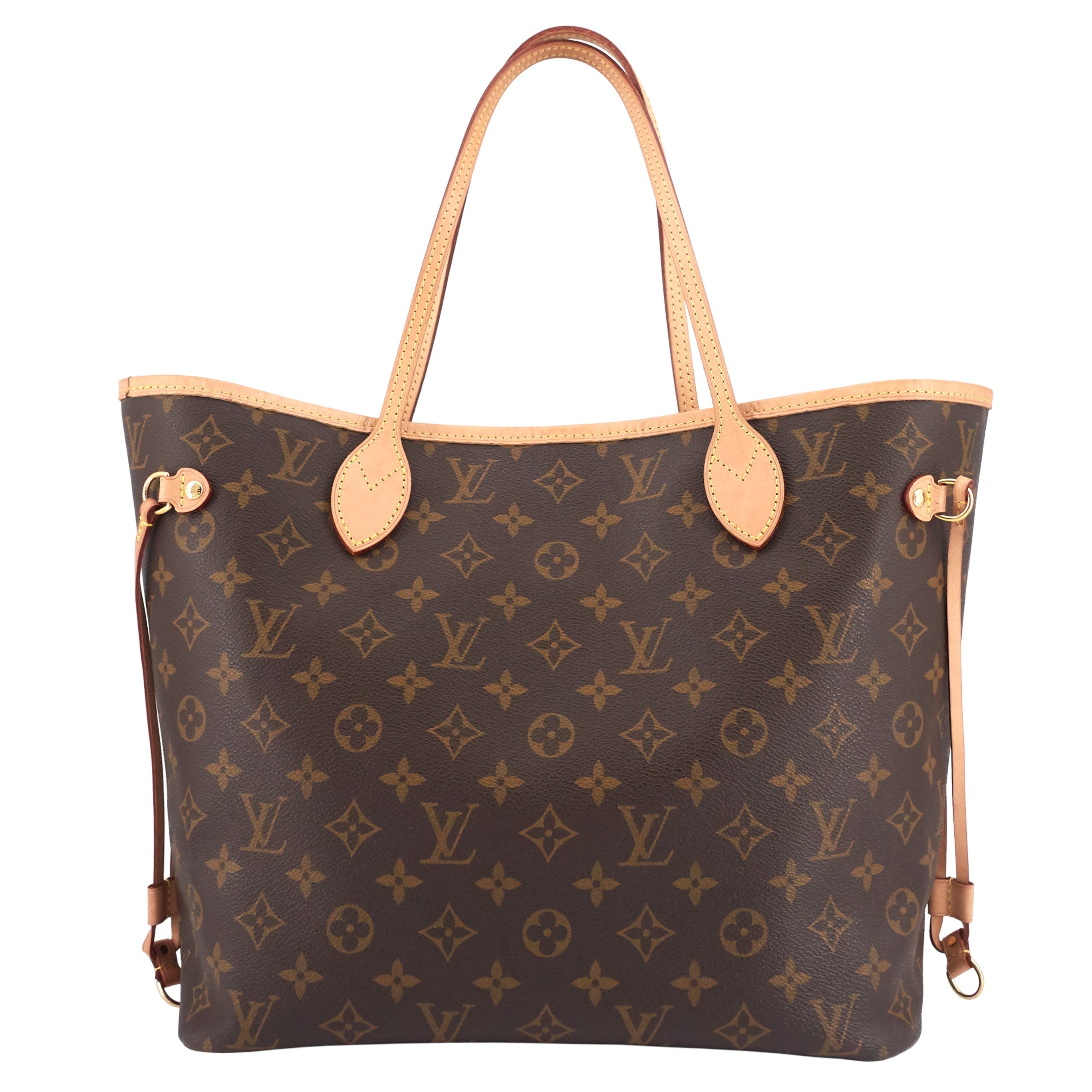 Louis Vuitto Neverfull MM Monogram Canvas Tote Bag with Pochette