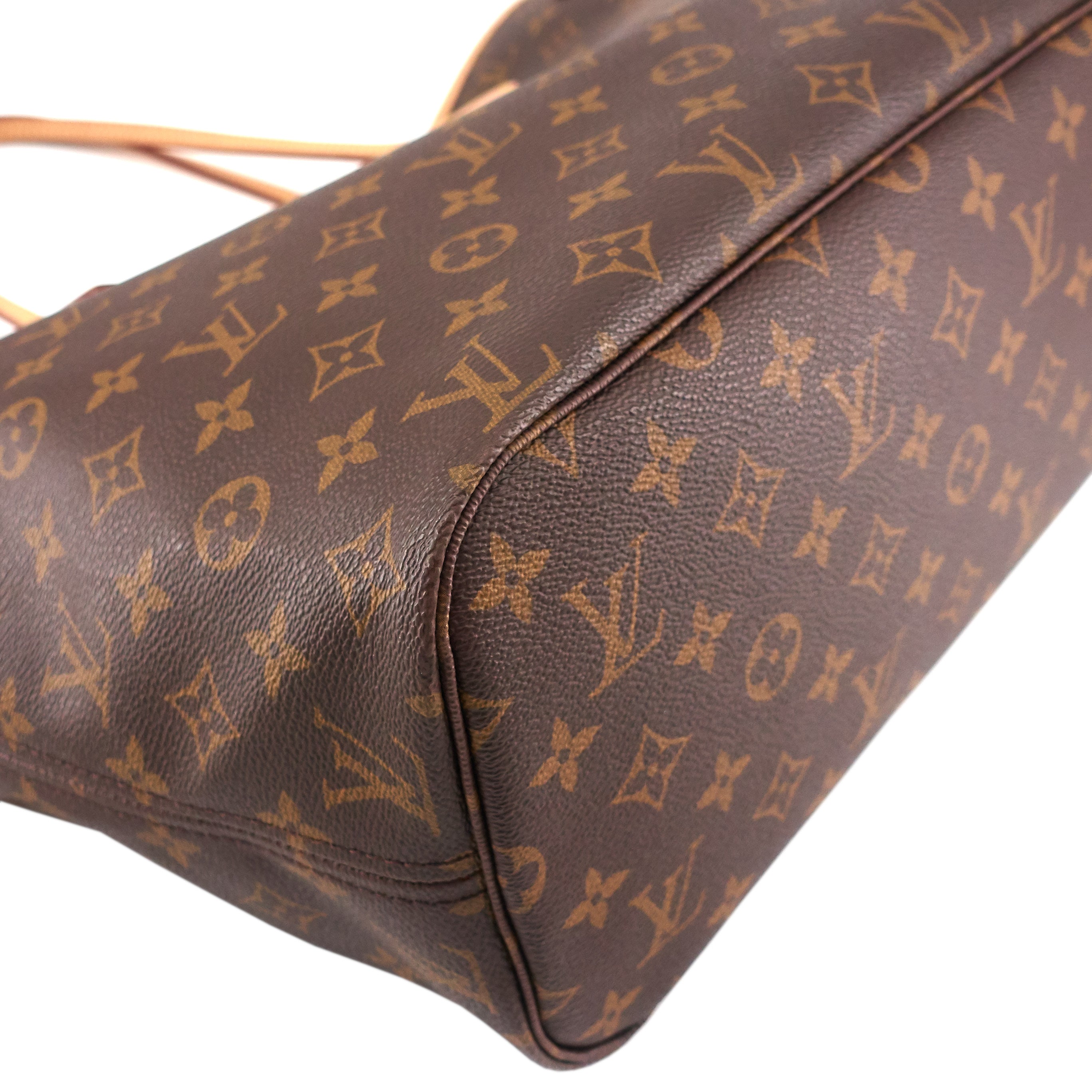 Louis Vuitto Neverfull MM Monogram Canvas Tote Bag with Pochette