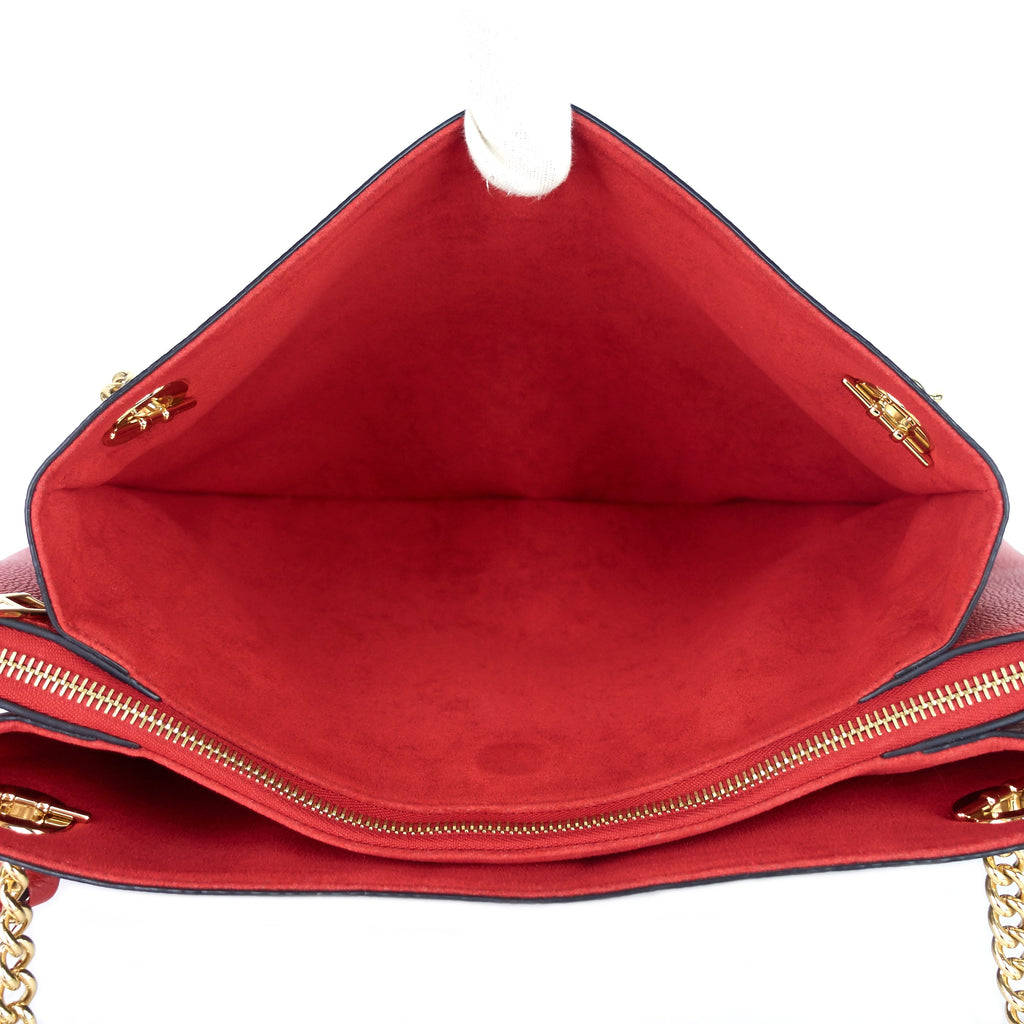 Louis Vuitto Surène MM Monogram Canvas and Calfskin Leather Tote Bag