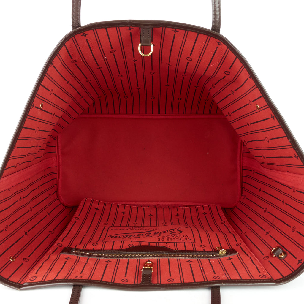 Louis Vuitto Neverfull GM Damier Ebene Canvas Tote Bag