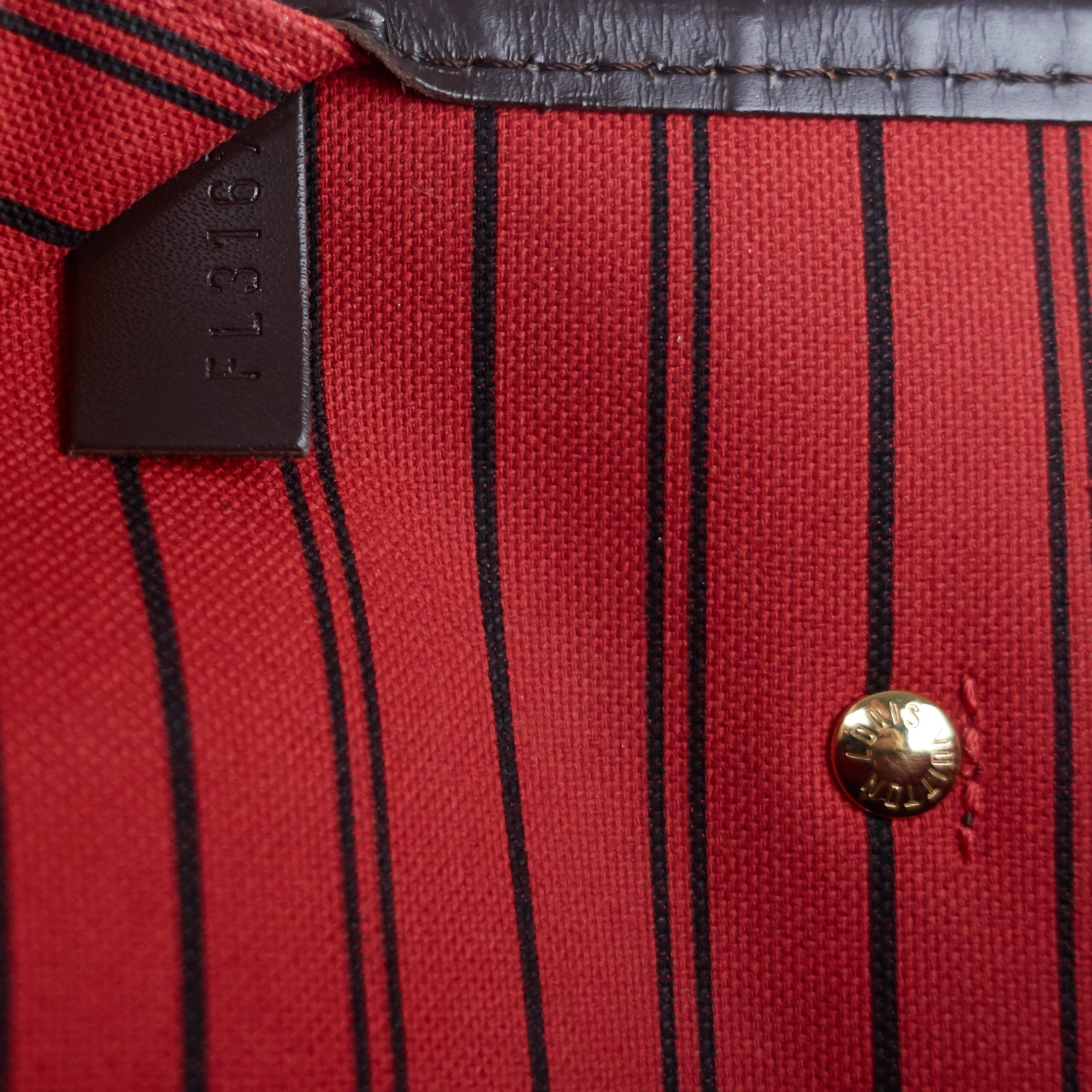 Louis Vuitto Neverfull GM Damier Ebene Canvas Tote Bag