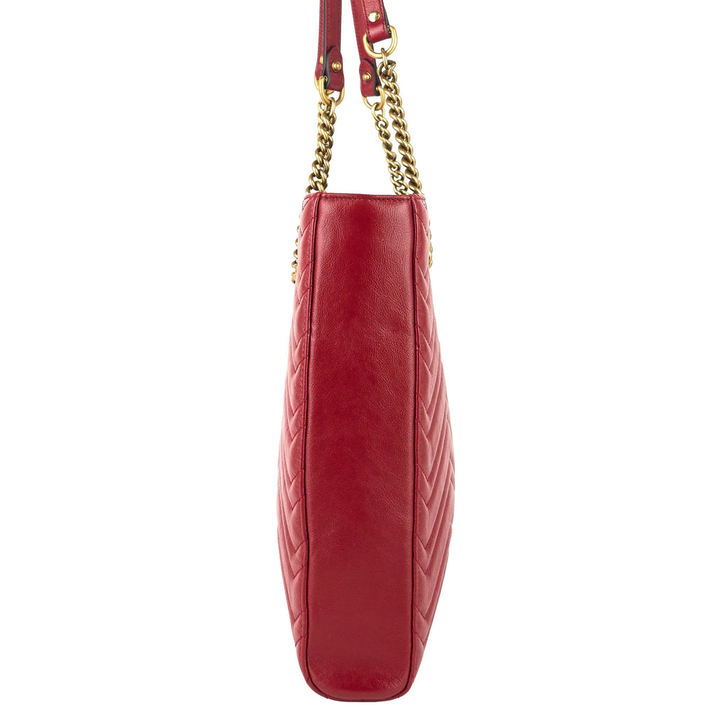 Gucci GG Marmont Medium Matelass� Leather Tote Bag