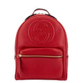 Gucci Soho Chain Calfskin Leather Backpack Bag