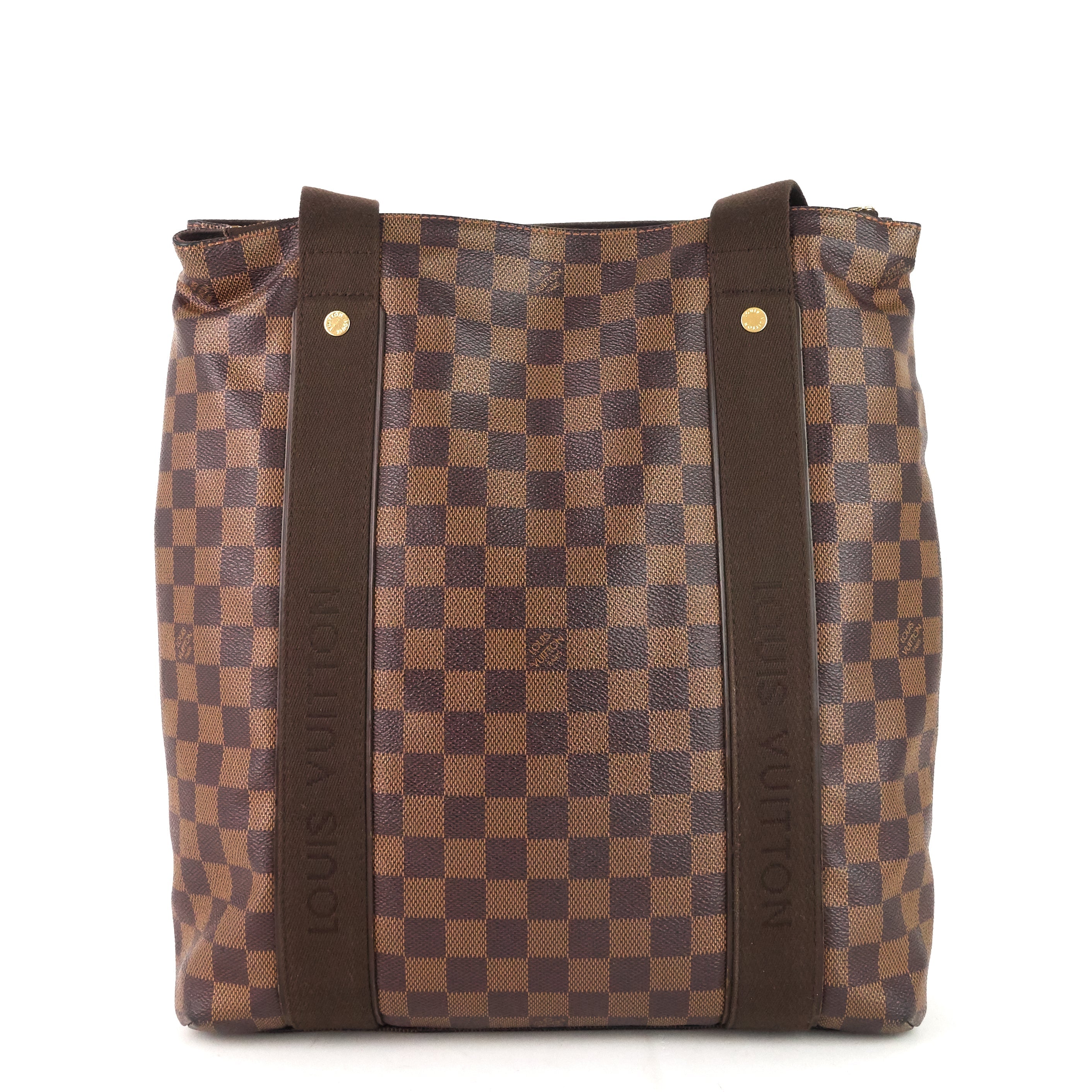 Louis Vuitto Cabas Beaubourg Damier Ebene Canvas Tote Bag