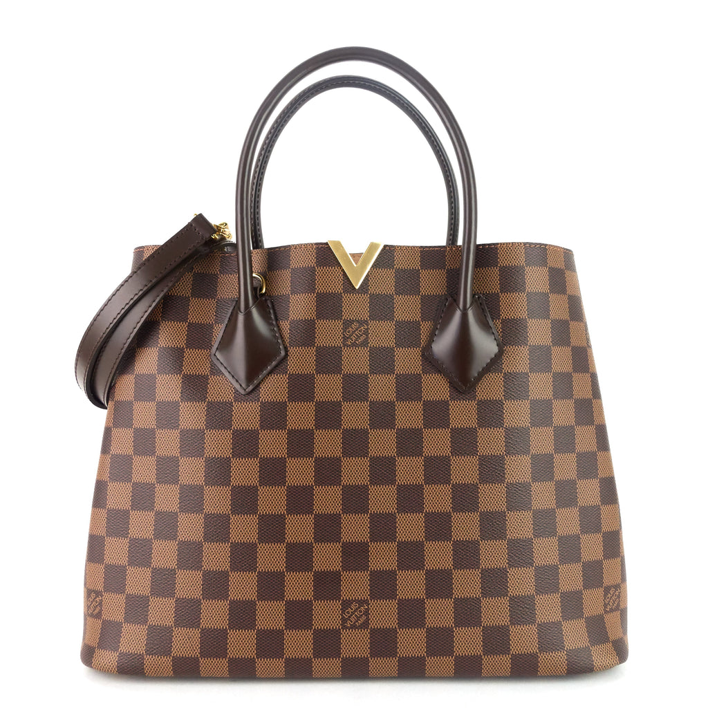 Louis Vuitto Kensington Damier Ebene Canvas Tote Bag