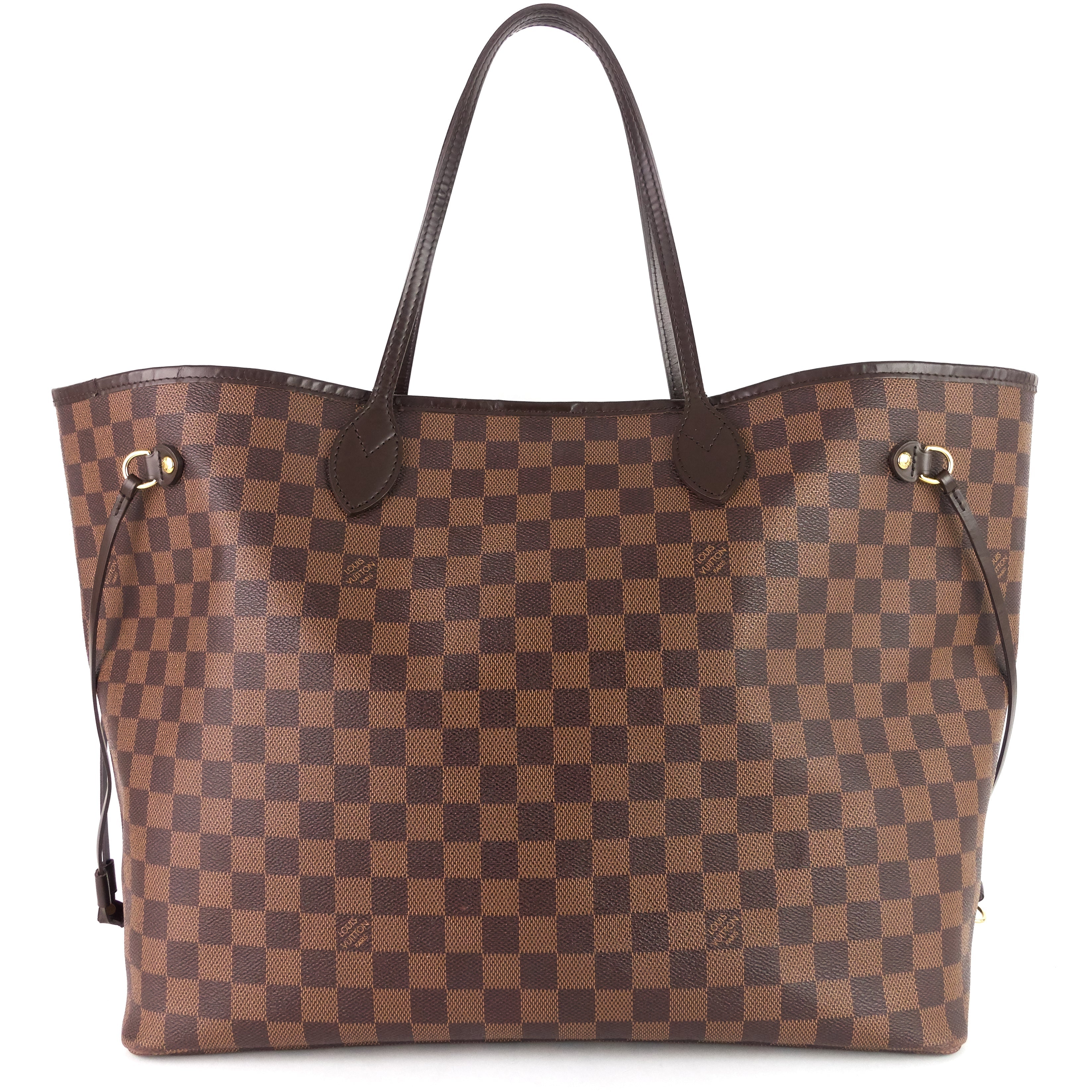 Louis Vuitto Neverfull GM Damier Ebene Canvas Tote Bag