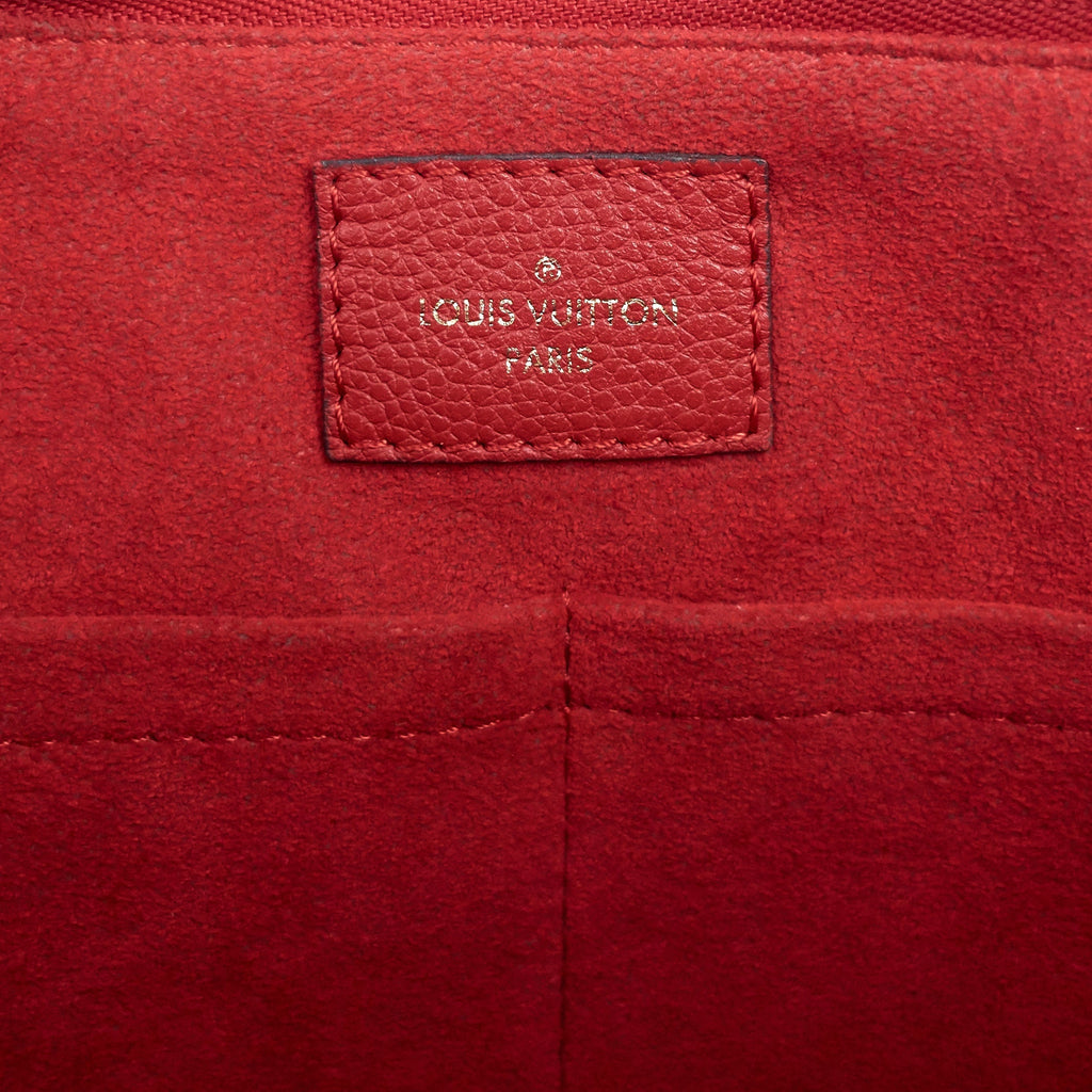 Louis Vuitto Surène MM Monogram Canvas and Calfskin Leather Tote Bag