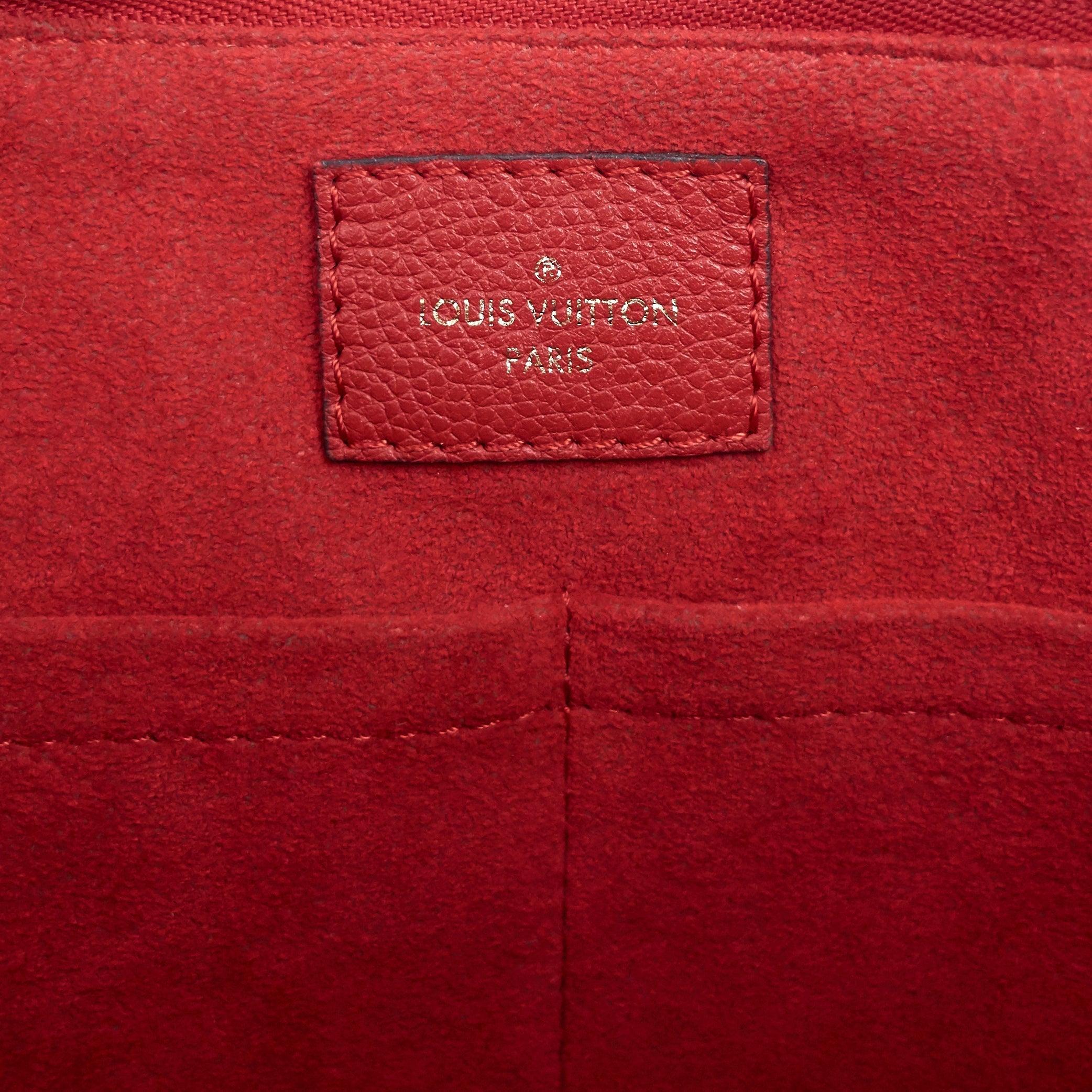 Louis Vuitto Surène MM Monogram Canvas and Calfskin Leather Tote Bag