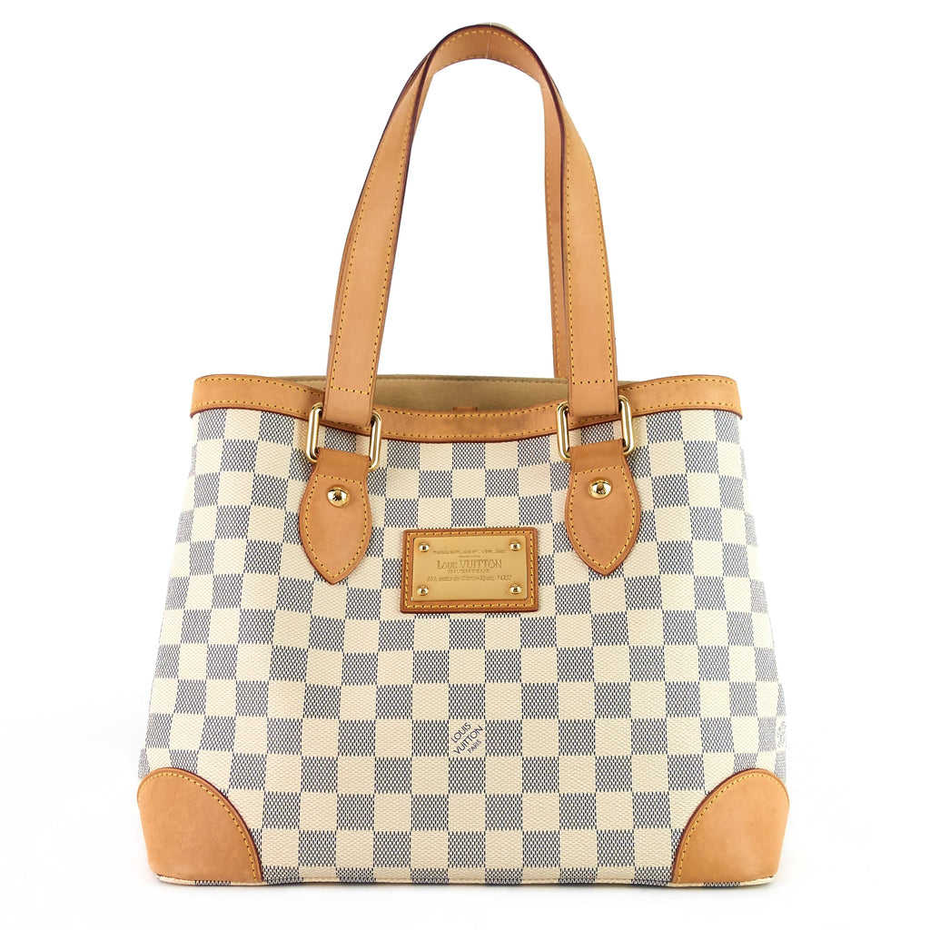 Louis Vuitto Hampstead PM Damier Azur Canvas Tote Bag