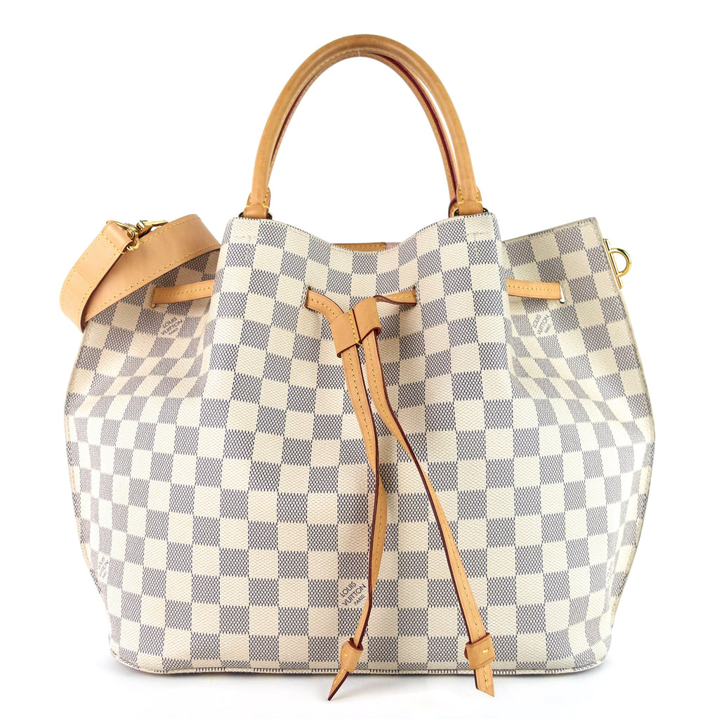 Louis Vuitto Girolata Damier Azur Canvas Tote Bag