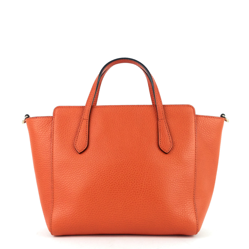 Gucci Swing Small Textured Calfskin Tote Bag
