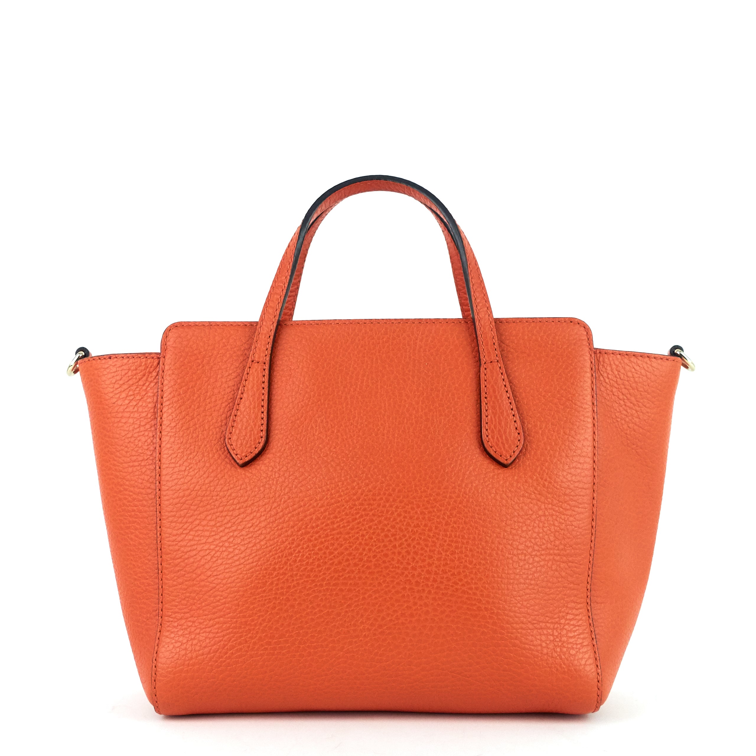 Gucci Swing Small Textured Calfskin Tote Bag