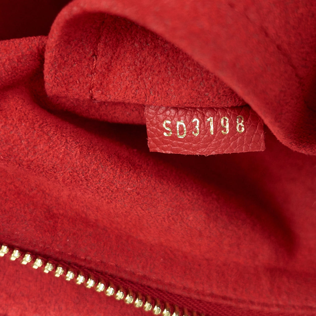 Louis Vuitto Surène MM Monogram Canvas and Calfskin Leather Tote Bag