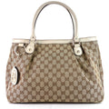Gucci Sukey GG Canvas Zipped Pocket Tote Bag
