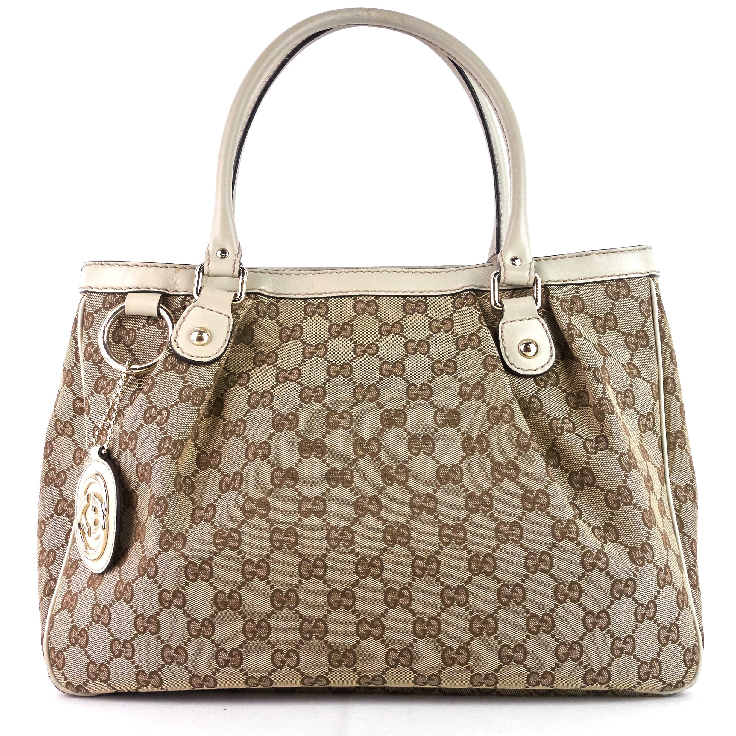 Gucci Sukey GG Canvas Zipped Pocket Tote Bag