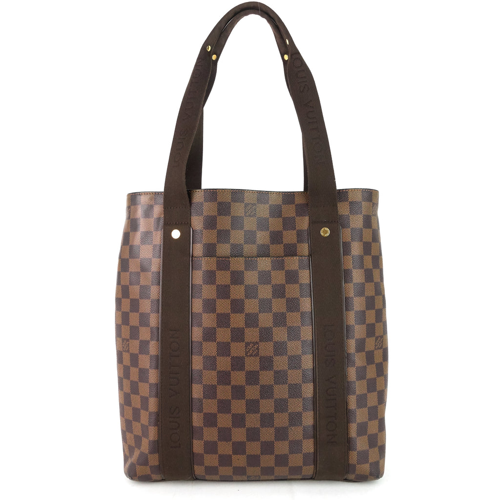 Louis Vuitto Cabas Beaubourg Damier Ebene Canvas Tote Bag