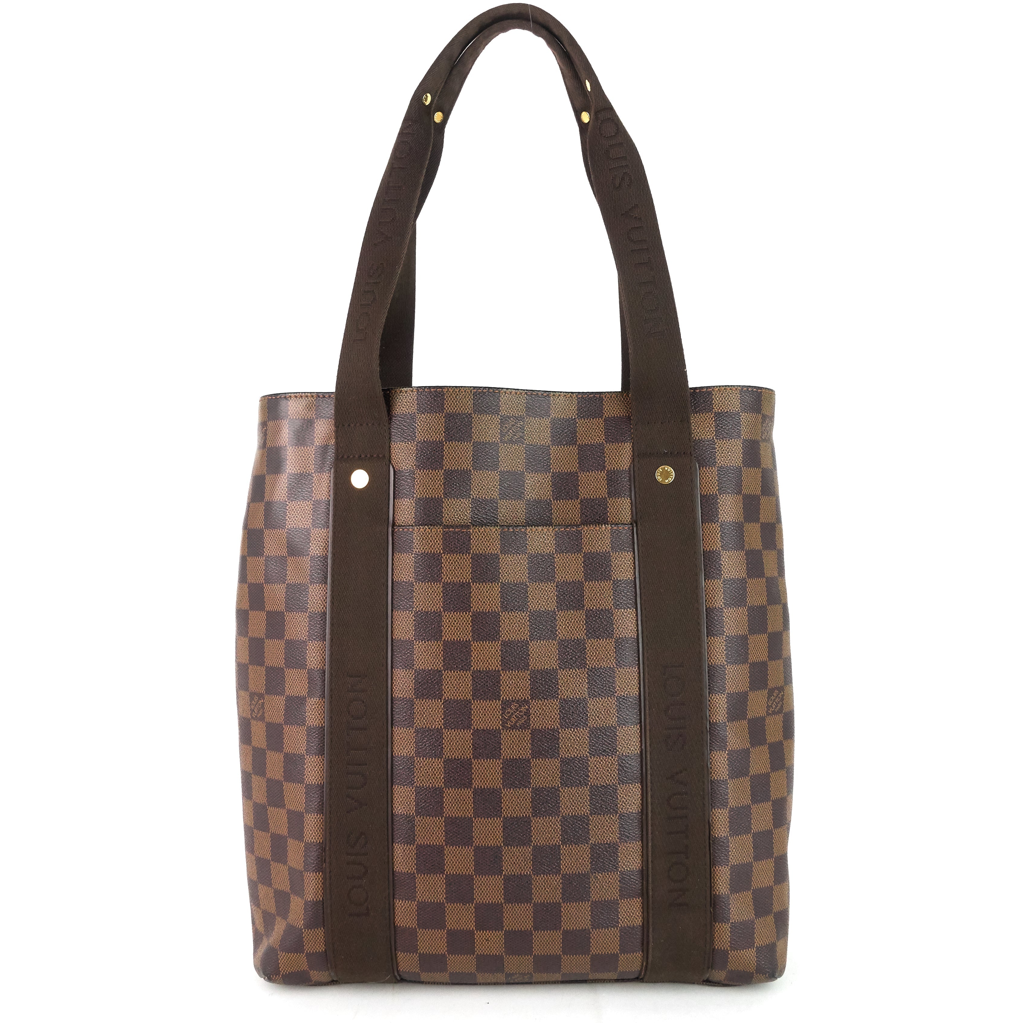 Louis Vuitto Cabas Beaubourg Damier Ebene Canvas Tote Bag