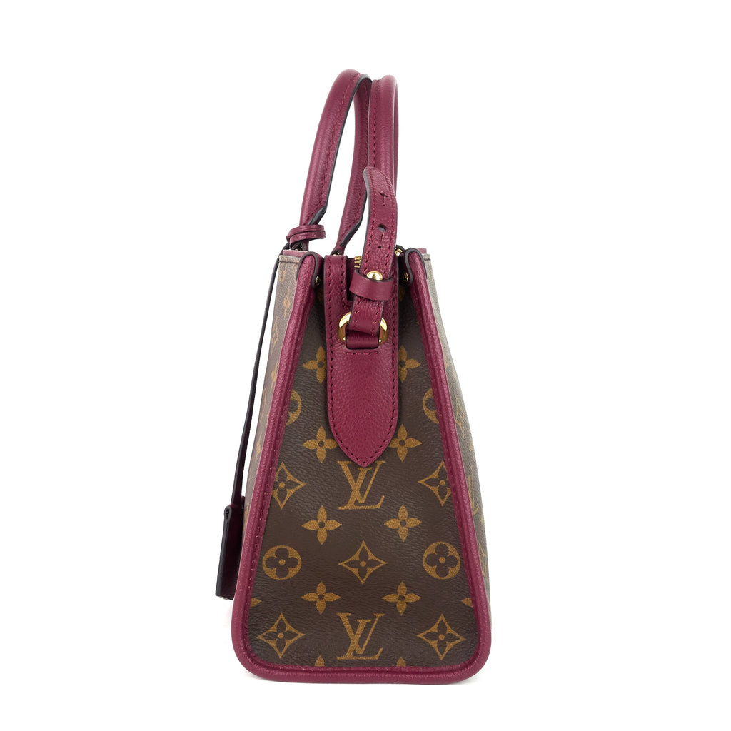 Louis Vuitto Popincourt PM Monogram Canvas Raisin Tote Bag