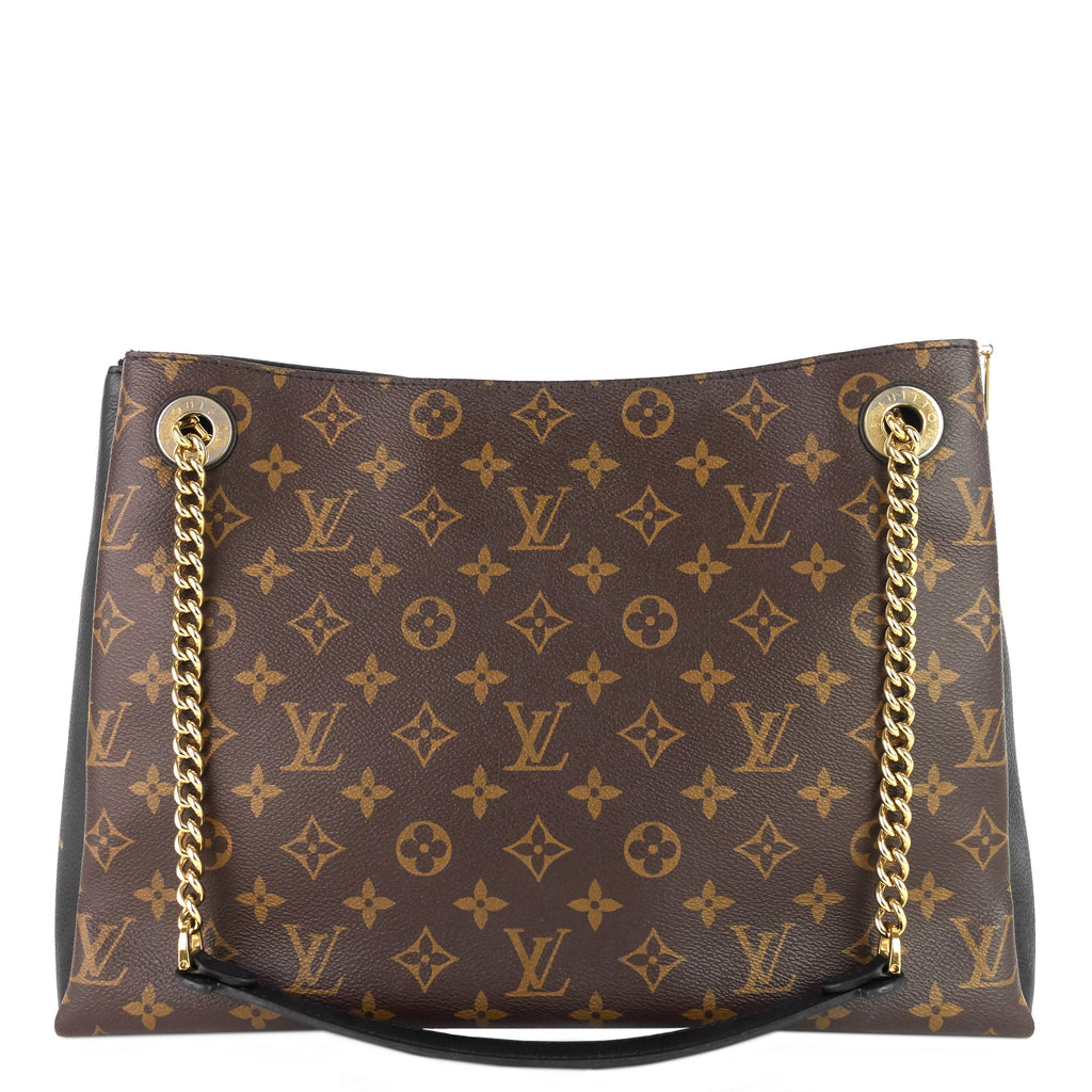 Louis Vuitto Surène MM Monogram Canvas and Calfskin Leather Tote Bag