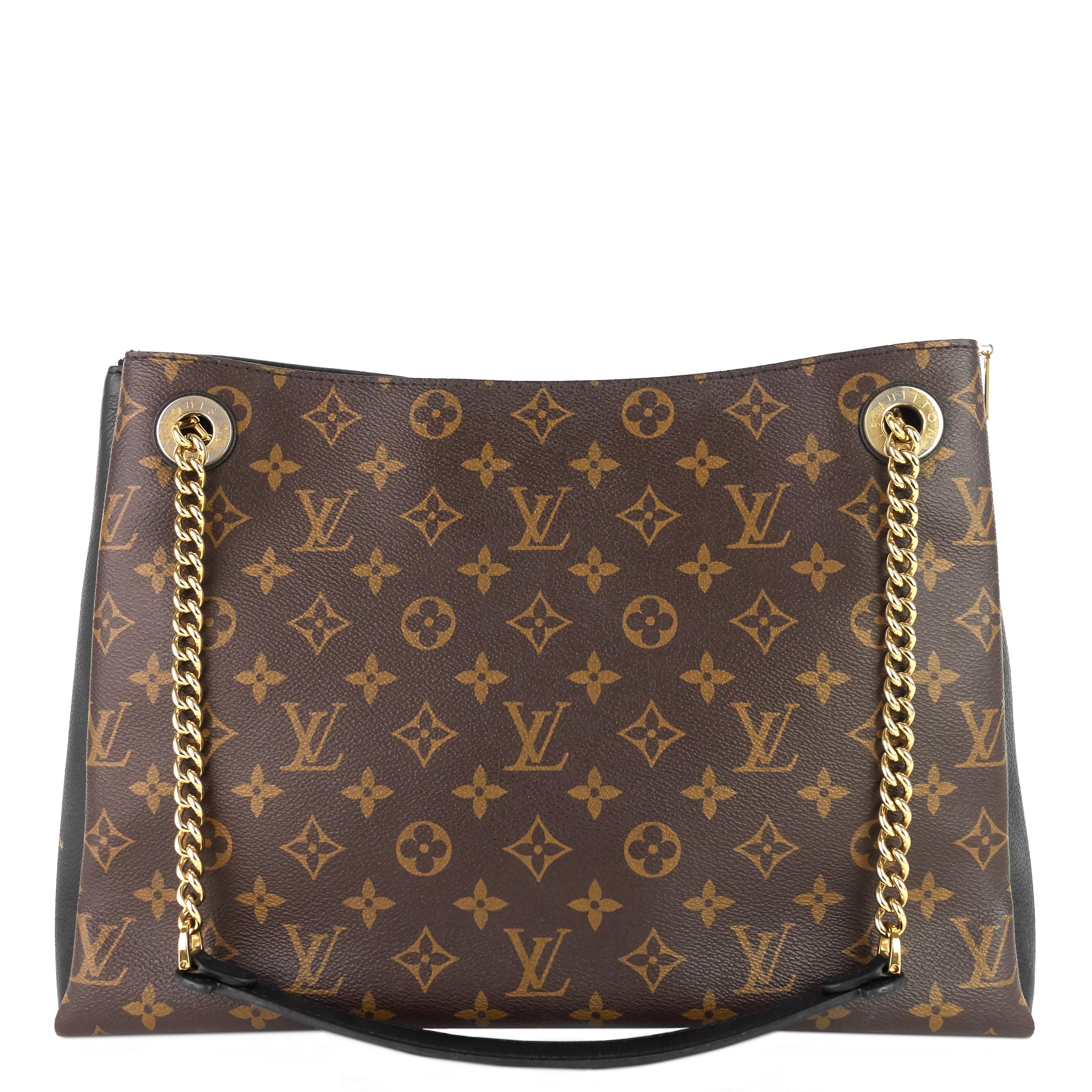 Louis Vuitto Surène MM Monogram Canvas and Calfskin Leather Tote Bag
