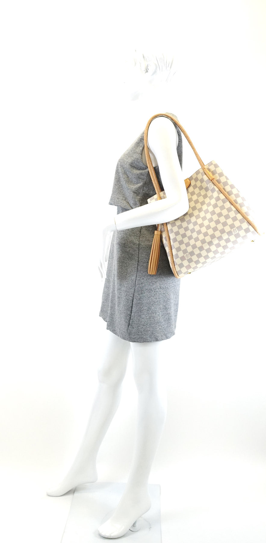 Louis Vuitto Propriano Damier Azur Canvas Tote Bag